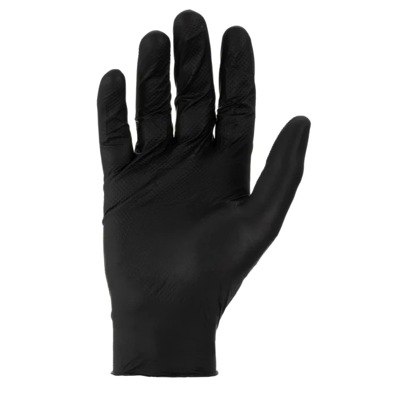 Polyco Healthline Black Nitrile Disposable Gloves Box of 100 GL100