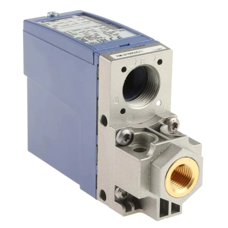 Telemecanique Sensors XMLB Series Differential Pressure Sensor 10 to 160 bar, 2 NC Slow, 0 to 10 V, 1 CO Single XMLB160D2S11