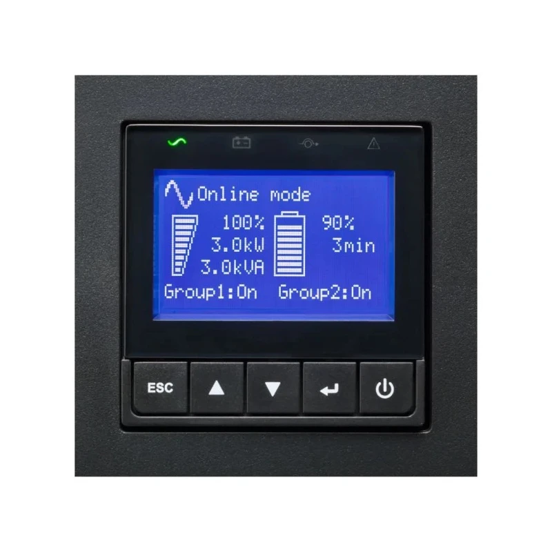Eaton Uninterruptible Power Supply 100V, 176V, 276V Input, 3000 VA, 3 kW Rack Tower UPS 9PX3000IRT3U Eaton 9PX 3000i RT3U