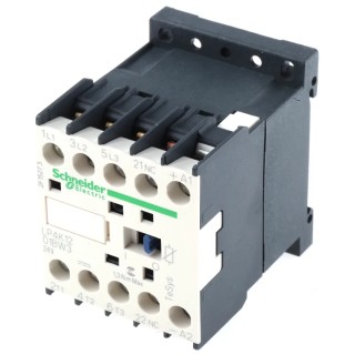Schneider Electric LP4K Contactor, 24V DC Coil, 3-Pole, 12 A, 5.5 kW Power Rating, 3 NO, 690V AC LP4K1201BW3
