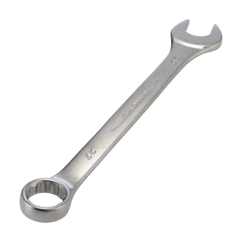 Bahco Combination Spanner 27 mm, 310mm Overall Length, Alloy Steel, Chrome Finish, 12 Point 111M-27