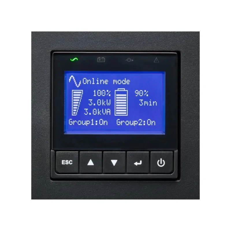 Eaton Uninterruptible Power Supply 3 kW 3000 VA Rack Tower UPS 100V 176V 276V Input 9PX3000IRTN Eaton 9PX 3000i RT2U Netpack