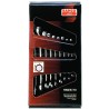 Bahco 10-Piece Ring Spanner Set, 8 To 19 mm, Vanadium Steel, Nickel Chrome Plated 1952M/10