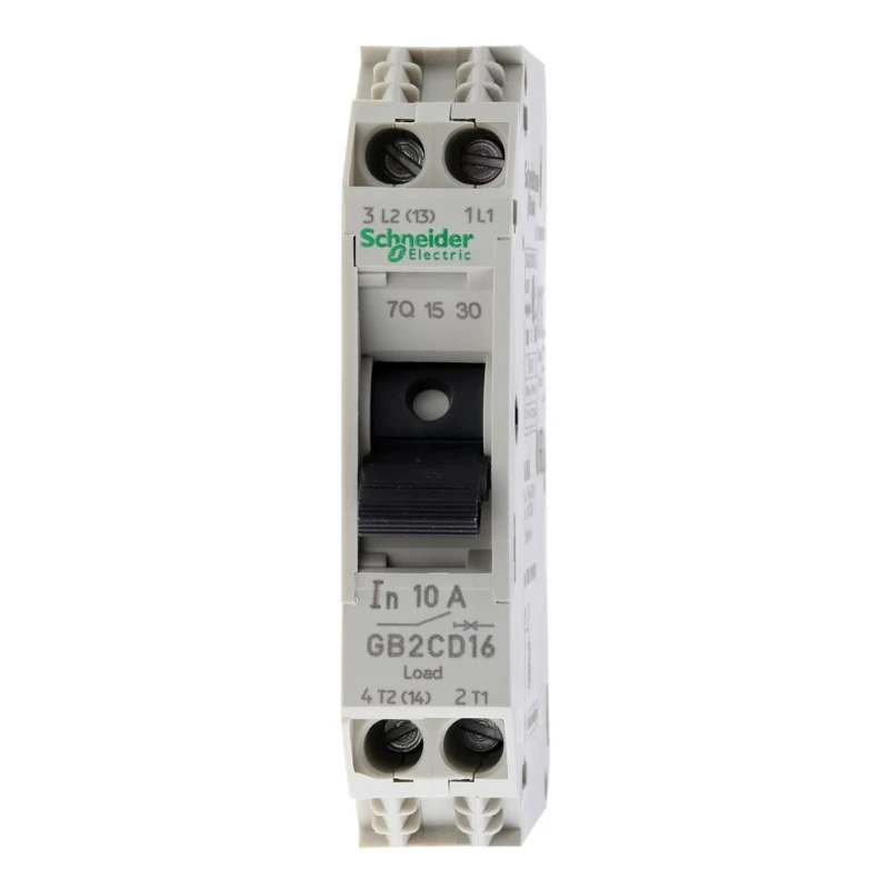 Schneider Electric TeSys GB2 Thermal Circuit Breaker 10A Current Rating 1-Pole DIN Rail GB2CD16