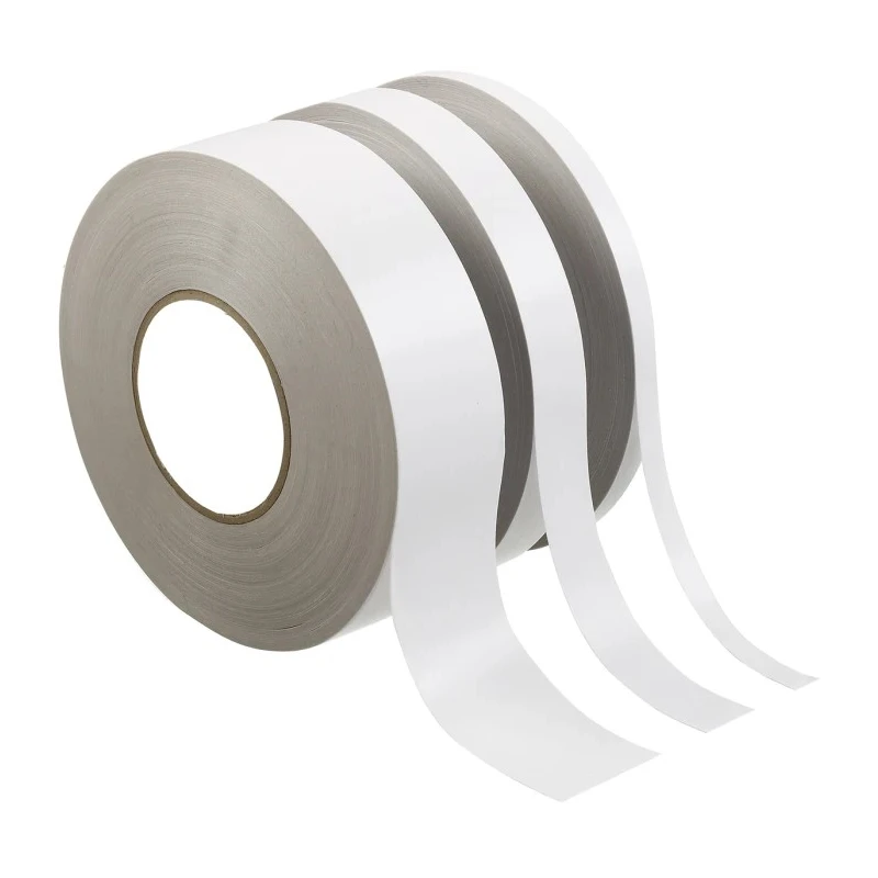 RS PRO White Double Sided Paper Tape Non-Woven Backing 9mm Width 50m Length 9mm Thickness Acrylic Adhesive 125-4306