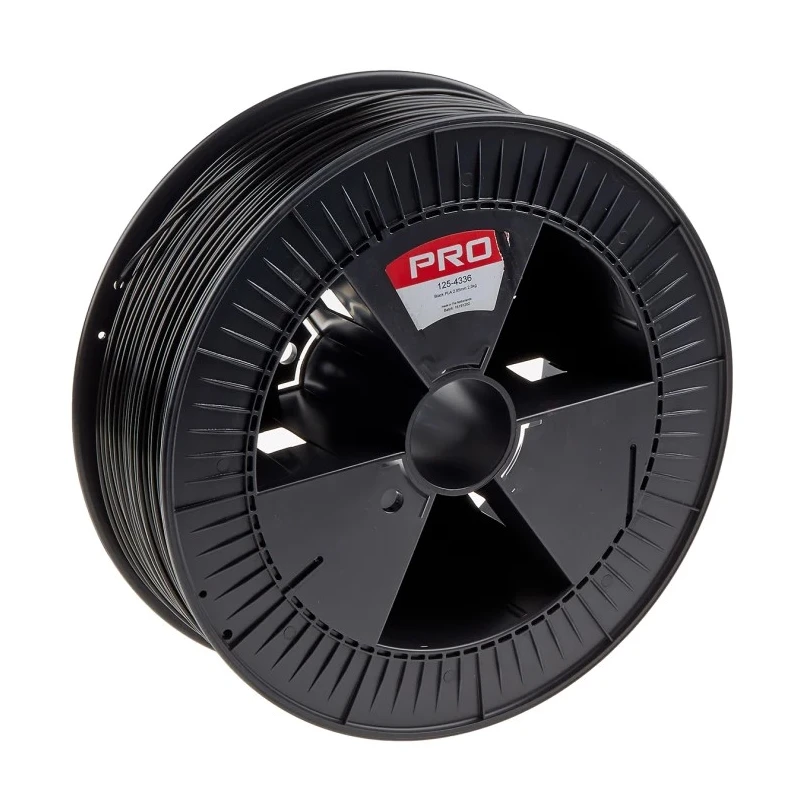 RS PRO 2.85 mm Black PLA 3D Printer Filament 2.3 kg, FDM Technology, Low Warping, Renewable Material 125-4336