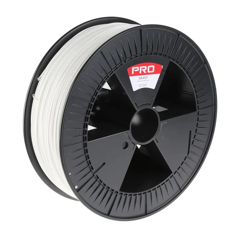 RS PRO 1.75 mm White PLA 3D Printer Filament 2.3 kg Model 125-4337