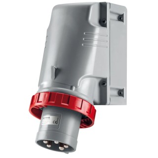Scame OPTIMA-TOP Red Wall Mount Industrial Power Connector 3P+N+PE 125A 415V IP67 IP67