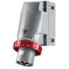 Scame OPTIMA-TOP Red Wall Mount Industrial Power Connector 3P+N+PE 125A 415V IP67 IP67