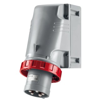 Scame OPTIMA-TOP Industrial Power Connector Red Wall Mount 3P+PE 125A 415V IP67 IP67
