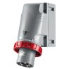 Scame OPTIMA-TOP Industrial Power Connector Red Wall Mount 3P+PE 125A 415V IP67 IP67