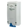 Scame Socket Switchable IP44 2+E, Earthing Position 6h Straight Industrial Interlock 32A 250V IP44