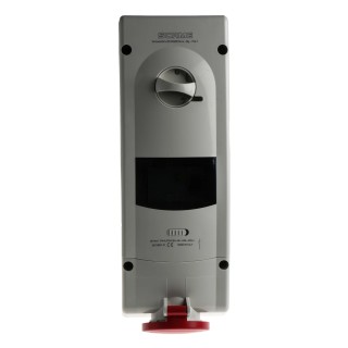 Scame Industrial Interlock Socket Switchable IP44 3+N+E Earthing Position 6h Straight 16A 400V IP44 