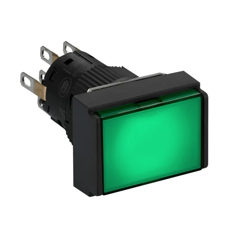 Schneider Electric Harmony XB6E Series Illuminated Push Button Switch, Spring Return, Panel Mount, 16 mm Cutout XB6EDW3B2P