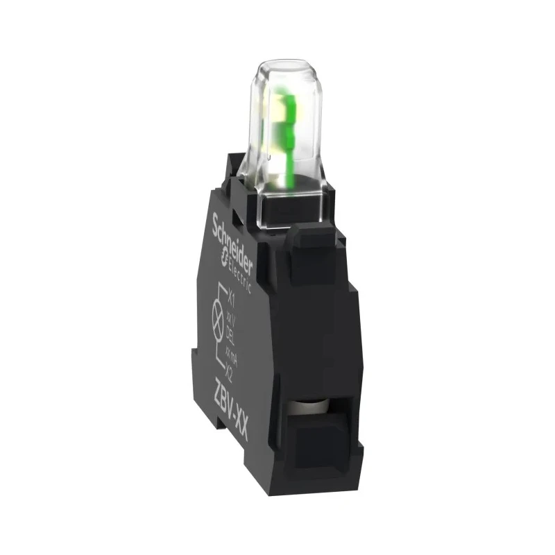 Schneider Electric Harmony XB Series Light Block White LED Illumination, 110V, 14mA Screw Terminal ZBVG1