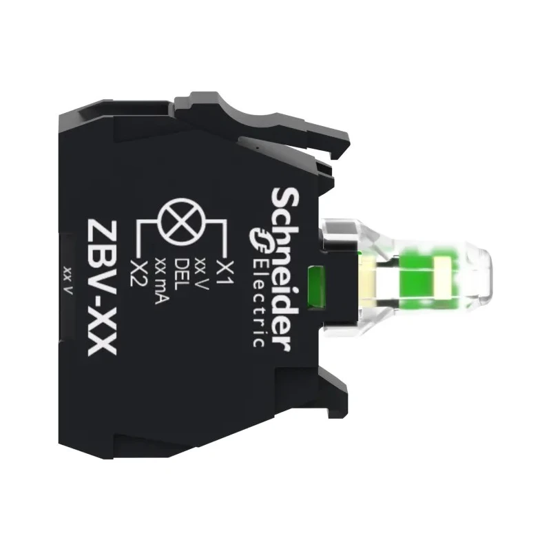 Schneider Electric Harmony XB Series Light Block White LED Illumination, 110V, 14mA Screw Terminal ZBVG1