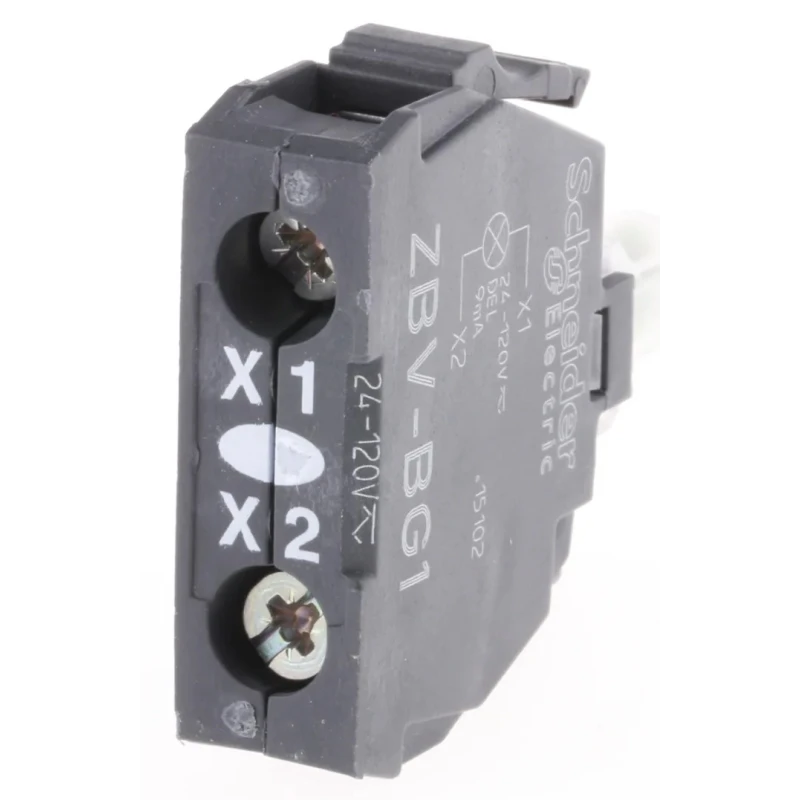 Schneider Electric Harmony Series Light Block LED White Illumination 120V 24V ZBVBG1