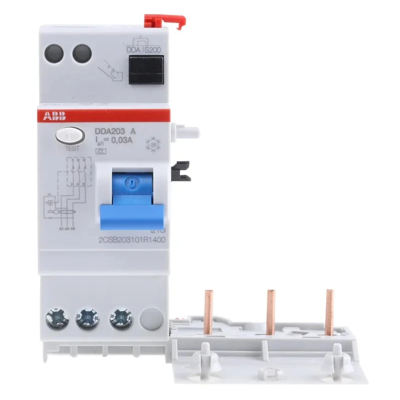 ABB DDA 200 A Series RCD Switch, 40A, 3-Pole, 30 mA Trip Sensitivity, Type A, 400V AC 2CSB203101R1400 - DDA203A-40/0,03