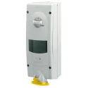 Scame Industrial Switchable Socket IP44 2+E Earthing Position 4h Straight Interlock 32A 110V IP44
