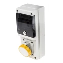 Scame Wall Mount Industrial Power Connector 16A 110V IP67 Rated BLOCK Series IP67