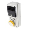Scame Wall Mount Industrial Power Connector 16A 110V IP67 Rated BLOCK Series IP67