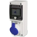 Scame Industrial Power Connector Wall Mount 2P+PE 16A 230V IP67 Blue RS PRO 
