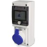 Scame Industrial Power Connector Wall Mount 2P+PE 16A 230V IP67 Blue RS PRO