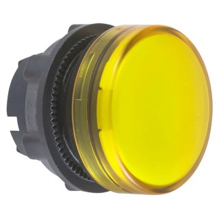 Schneider Electric Yellow Pilot Light 22 mm Cutout Panel Mount Harmony XB5 Series ZB5AV083S