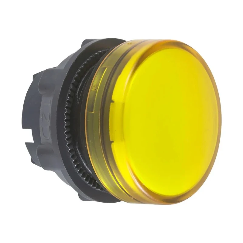 Schneider Electric Yellow Pilot Light 22 mm Cutout Panel Mount Harmony XB5 Series ZB5AV083S
