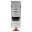 Scame Socket Switchable IP44 3+N+E Earthing Position 6h Straight Industrial Interlock 32A 400V IP44