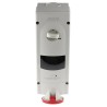 Scame Socket Switchable IP44 3+N+E Earthing Position 6h Straight Industrial Interlock 32A 400V IP44
