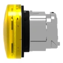 Schneider Electric Yellow Pilot Light with 22 mm Cutout, Round Shape, Chrome Plated Metal Bezel, IP66 Rated ZB4BV083S