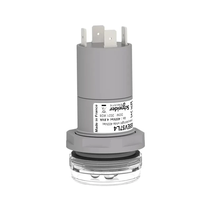 Schneider Electric Panel Mount White LED Pilot Light Harmony 400V IP67 Round XB5EV57L4