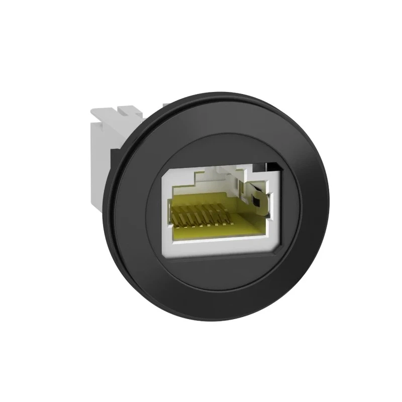 Schneider Electric Harmony Series RJ45 Connector Female Panel Mount Straight 1 Port RJ45 