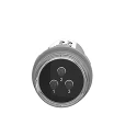 Schneider Electric Panel Mount Green, Red, Yellow LED Pilot Light, Harmony Series, 30mm Cutout, 400V, IP67, Round XB5EV57K4