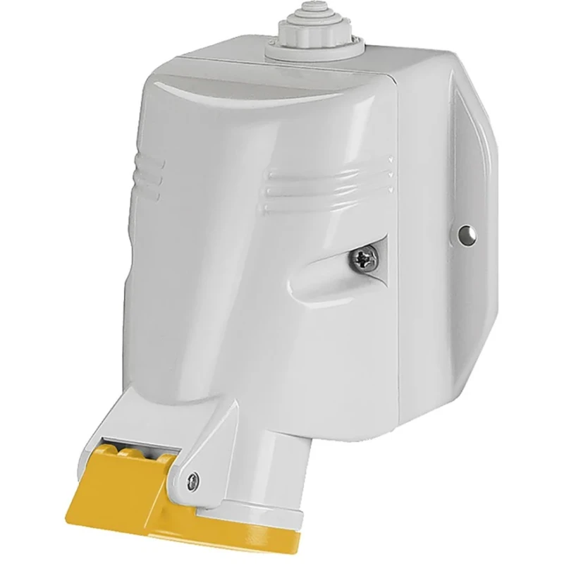 Scame Industrial Power Connector 32A 110V IP44 Yellow Wall Mount 2P+PE OPTIMA-TOP 