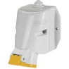 Scame Industrial Power Connector 32A 110V IP44 Yellow Wall Mount 2P+PE OPTIMA-TOP