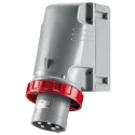 Scame OPTIMA-TOP IP67 Red Wall Mount 3P+PE Straight Industrial Power Connector 63A 415V 