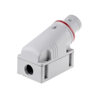 Scame OPTIMA-TOP IP44 Red Wall Mount 3P+PE Straight Industrial Power Connector 63A 415V IP44 