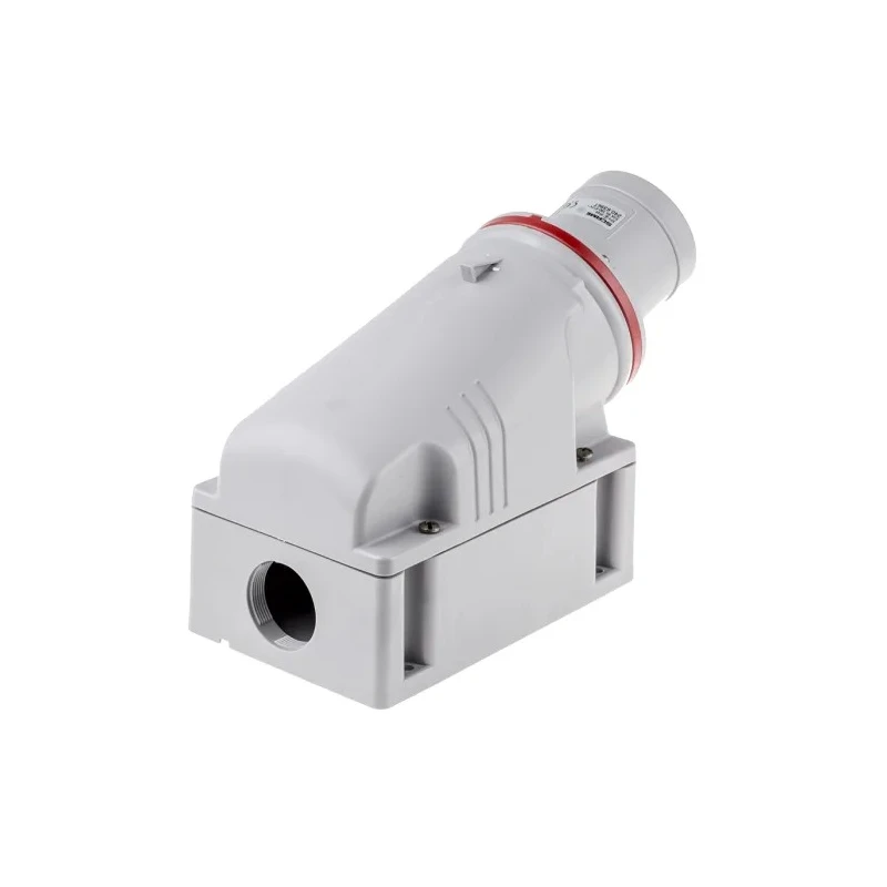 Scame OPTIMA-TOP IP44 Red Wall Mount 3P+PE Straight Industrial Power Connector 63A 415V IP44 
