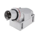 Scame OPTIMA-TOP IP44 Red Wall Mount 3P+PE Straight Industrial Power Connector 63A 415V IP44 