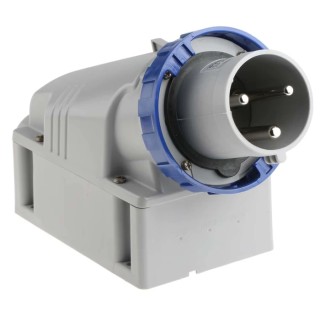 Scame OPTIMA-TOP Industrial Power Connector 63A 230V Blue Wall Mount IP67 IP67