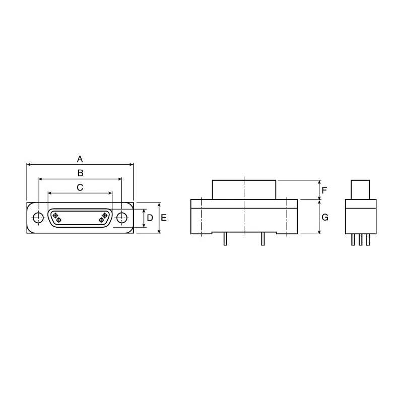 Glenair 25 Way Straight 1.91 mm Pitch Through Hole Stainless Steel Aluminium Alloy Micro-D D-Sub Connector Female GMR7580