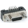 Glenair D-Sub Connector 9 Way Right Angle 1.91 mm Pitch Through Hole Female Stainless Steel Aluminium Alloy GMR7590
