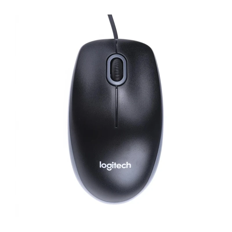 Logitech Wired Standard Keyboard & Mouse Set AZERTY (France) USB Optical 3-Button Black MK120