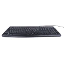 Logitech Wired Standard Keyboard & Mouse Set AZERTY (France) USB Optical 3-Button Black MK120