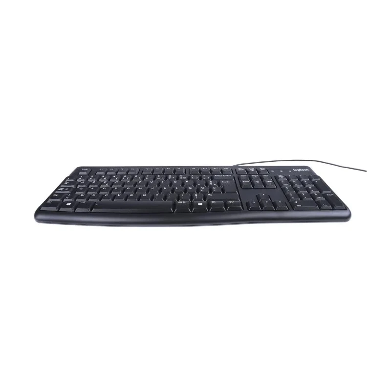 Logitech Wired Standard Keyboard & Mouse Set AZERTY (France) USB Optical 3-Button Black MK120