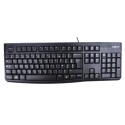Logitech Wired Standard Keyboard & Mouse Set AZERTY (France) USB Optical 3-Button Black MK120