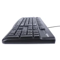 Logitech Wired Standard Keyboard & Mouse Set AZERTY (France) USB Optical 3-Button Black MK120