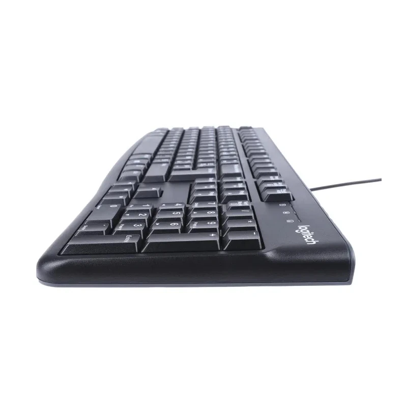 Logitech Wired Standard Keyboard & Mouse Set AZERTY (France) USB Optical 3-Button Black MK120